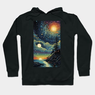 Starry Night Symphony: Van Gogh's Oceanic Overture Hoodie